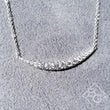 Load image into Gallery viewer, Gabriel Graduating Curved Diamond Bar Necklace
