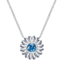 Load image into Gallery viewer, Gabriel High Polished Sterling Silver Flower Pendant
