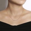 Load image into Gallery viewer, Gabriel &quot;Indulgence&quot; Fixed Trapeze Bar Necklace

