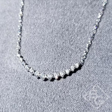 Load image into Gallery viewer, Gabriel &quot;Indulgence&quot; Graduating Diamond Curved Bar Necklace
