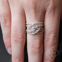 Load image into Gallery viewer, Gabriel Intertwining &quot;Intermingled&quot; Diamond Right Hand Ring
