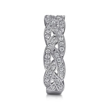 Load image into Gallery viewer, Gabriel Intertwining &quot;Twist&quot; Diamond Right Hand Ring
