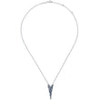 Load image into Gallery viewer, Gabriel Lusso Blue Sapphire &amp; Diamond &quot;Waterfall&quot; Necklace
