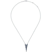 Load image into Gallery viewer, Gabriel Lusso Blue Sapphire &amp; Diamond &quot;Waterfall&quot; Necklace
