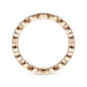 Gabriel "Marquise" Shaped Stackable Ring