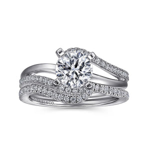 Gabriel "Naomi" Bypass Diamond Engagement Ring