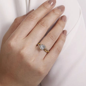 Gabriel "Naomi" Bypass Diamond Engagement Ring