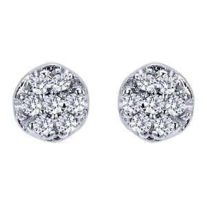 Gabriel Pave Diamond Stud Earrings