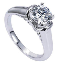 Load image into Gallery viewer, Gabriel &quot;Quinn&quot; High Polish Solitaire Diamond Engagement Ring
