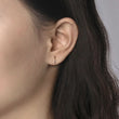 Load image into Gallery viewer, Gabriel Rainbow Color Gemstone Vertical Stud Earrings
