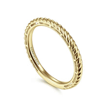 Load image into Gallery viewer, Gabriel &quot;Rope&quot; Texture Stackable Ring
