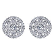 Load image into Gallery viewer, Gabriel Round Diamond Cluster Filigree Vintage Style Earrings
