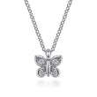 Load image into Gallery viewer, Gabriel Small Butterfly Diamond Pendant Necklace
