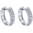 Load image into Gallery viewer, Gabriel &amp; Co. Three Row Pave Diamond Huggie Earrings
