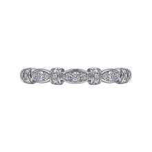 Load image into Gallery viewer, Gabriel Vintage Style Diamond Wedding Band
