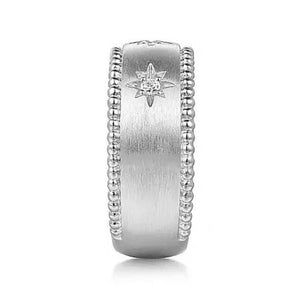 Gabriel Wide Bujukan Starburst Diamond Ring