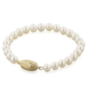 Honora 7" Freshwater Cultured White Pearl Bracelet