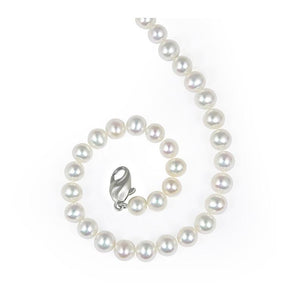 Honora Sterling Silver 7-7.5 MM White Freshwater Cultured Pearl 18" Necklace