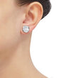 Load image into Gallery viewer, Honora Sterling Silver White Mother of Pearl Stud Disc Earring
