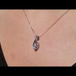 Load and play video in Gallery viewer, Ben Garelick Two Stone &quot;Lourdes&quot; Diamond Swirl Pendant
