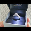 Load and play video in Gallery viewer, Simon G. Large Center &quot;Simon Set&quot; Horizontal Baguette Diamond Engagement Ring
