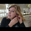 Load and play video in Gallery viewer, Simon G. Transforming Soft Diamond Dangle Hoop Earrings
