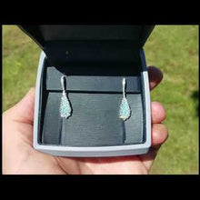 Load and play video in Gallery viewer, Simon G. Caribbean &quot;Blue Paraiba&quot; Pave Earrings
