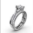 Load and play video in Gallery viewer, Fana Double Twist Diamond &amp; High Polish Engagement Ring

