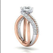 Load and play video in Gallery viewer, Gabriel &amp; Co. &quot;Zaira&quot; Bypass Twist Diamond Engagement Ring
