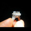 Load and play video in Gallery viewer, Simon G. Large Center Diamond Double Halo Engagement Ring
