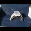 Load and play video in Gallery viewer, Simon G. Large Oval Cut Halo Diamond Engagement Ring
