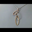 Load and play video in Gallery viewer, Simon G. Tri-Color Gold Geometric Contemporary Diamond Pendant
