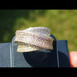 Load and play video in Gallery viewer, Simon G. Pave Set Tri-Color Right Hand Diamond Crossover Ring
