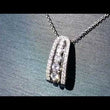Load and play video in Gallery viewer, Simon G. Pave Diamond 5 Stone Diamond Pave Pendant
