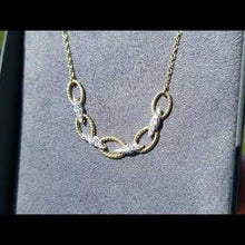 Load and play video in Gallery viewer, Gabriel &amp; Co. Twisted Rope Link Diamond Necklace
