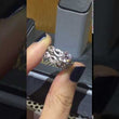 Load and play video in Gallery viewer, Simon G. Vintage Style Scrollwork Filigree Wedding Ring
