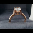 Load and play video in Gallery viewer, Artcarved &quot;Cherie&quot; Rose Gold Diamond Twist Engagement Ring
