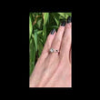 Load and play video in Gallery viewer, Kirk Kara &quot;Dahlia&quot; Compass Set Princess Cut Blue Sapphire Diamond Engagement Ring
