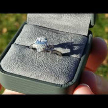 Load and play video in Gallery viewer, Artcarved &quot;Lilac&quot; Pear Cut Center Engagement Ring with Leaf Detailing

