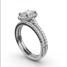 Load and play video in Gallery viewer, Fana Classic Oval Halo Prong Set Diamond Engagement Ring
