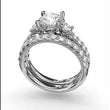 Load and play video in Gallery viewer, Fana Three Stone Diamond Engagement Ring
