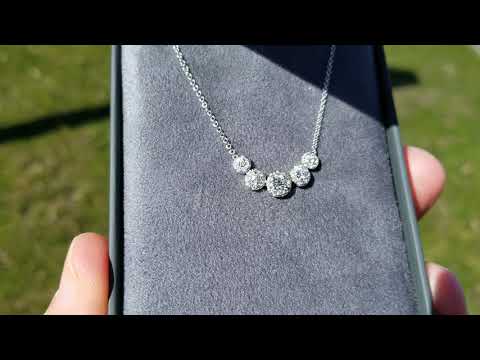 Zoë Chicco 14k Gold Round Diamond Halo Necklace – ZOË CHICCO