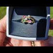 Load and play video in Gallery viewer, Simon G. &quot;Modern Enchantment&quot; Mutli-Color Gemstone Ring
