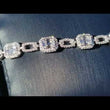 Load and play video in Gallery viewer, Simon G. &quot;Mosaic&quot; Diamond Baguette Tennis Bracelet
