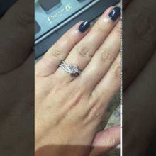 Load and play video in Gallery viewer, Simon G. Princess-Cut &quot;Twist&quot; Split Shank Diamond Engagement Ring
