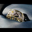 Load and play video in Gallery viewer, Simon G. Two-Tone Yellow &amp; White Vintage Style Flower Diamond Ring
