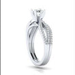 Load and play video in Gallery viewer, Gabriel &amp; Co. &quot;Elyse&quot; Split Shank Diamond Engagement Ring
