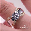 Load and play video in Gallery viewer, Gabriel &amp; Co. &quot;Clark&quot; Diamond Engagement Ring
