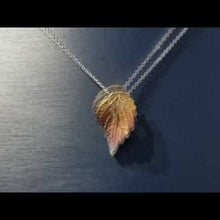 Load and play video in Gallery viewer, Simon G. 18K Yellow Gold Organic Allure Diamond Leaf Pendant
