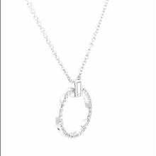 Load and play video in Gallery viewer, Lafonn Simulated Diamond Open Circle Drop Pendant
